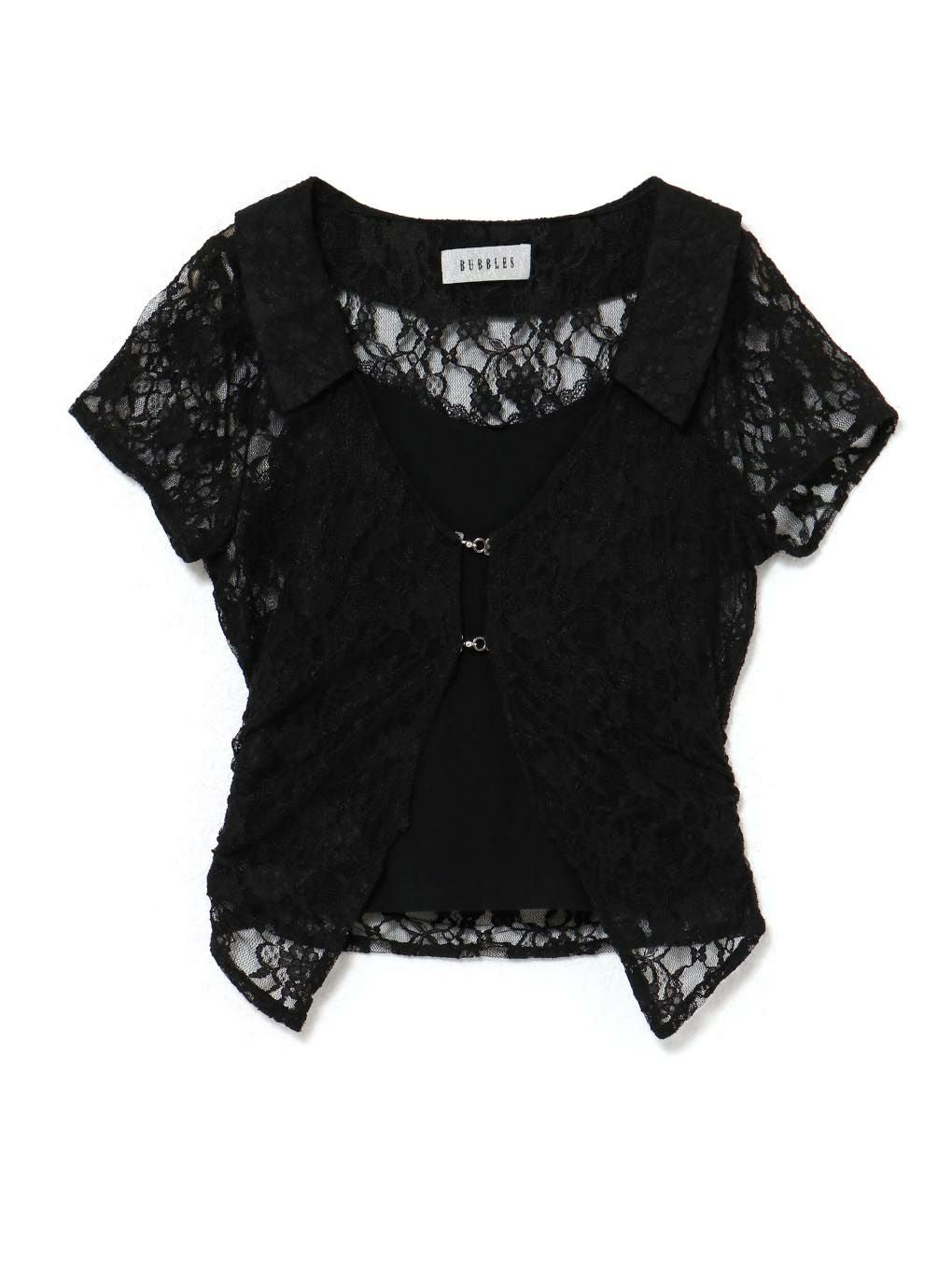 BUBBLES】レースレイヤードトップス | sparkling mall online store
