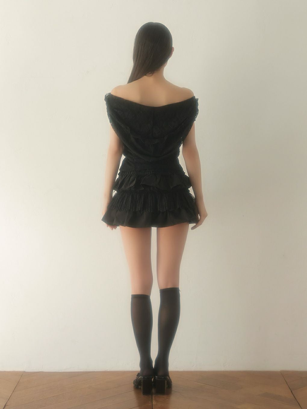 【BUBBLES】レースフーディートップス