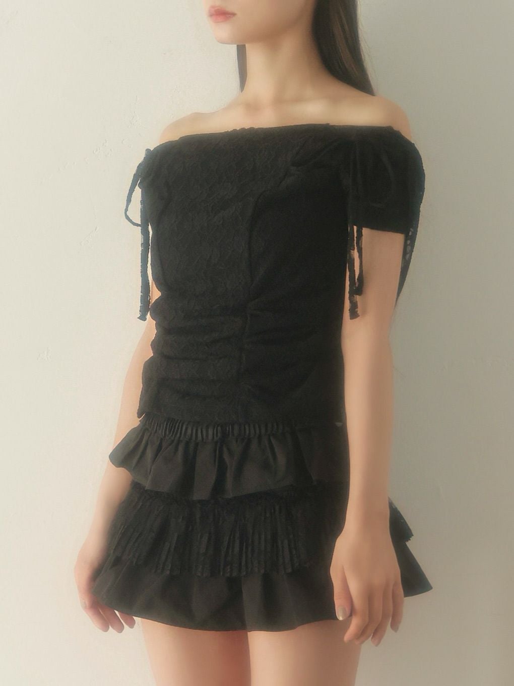 【BUBBLES】レースフーディートップス