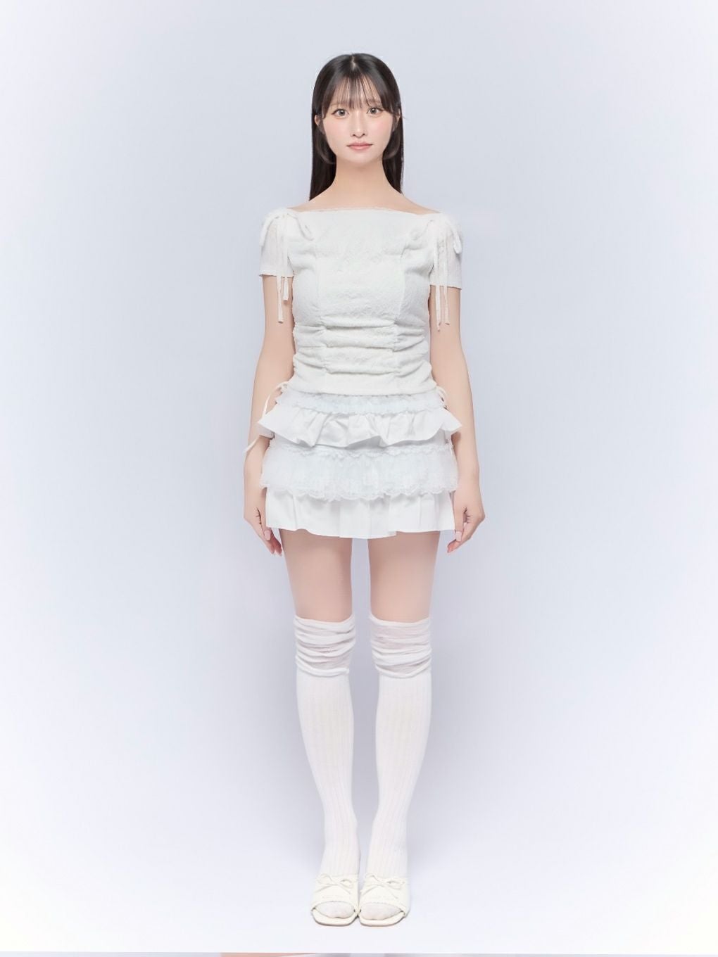 【BUBBLES】レースフーディートップス