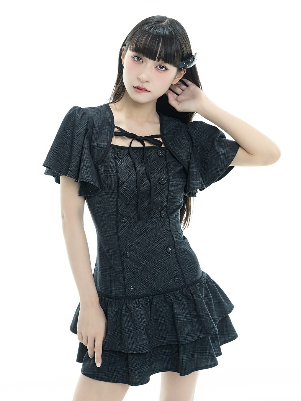 BUBBLES】フレアティアードワンピース | sparkling mall online store