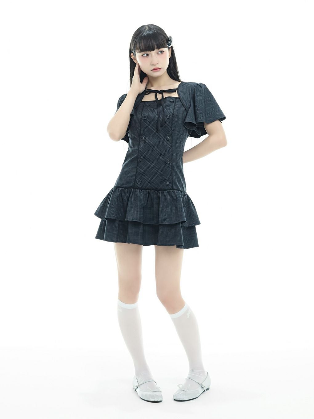 BUBBLES】フレアティアードワンピース | sparkling mall online store