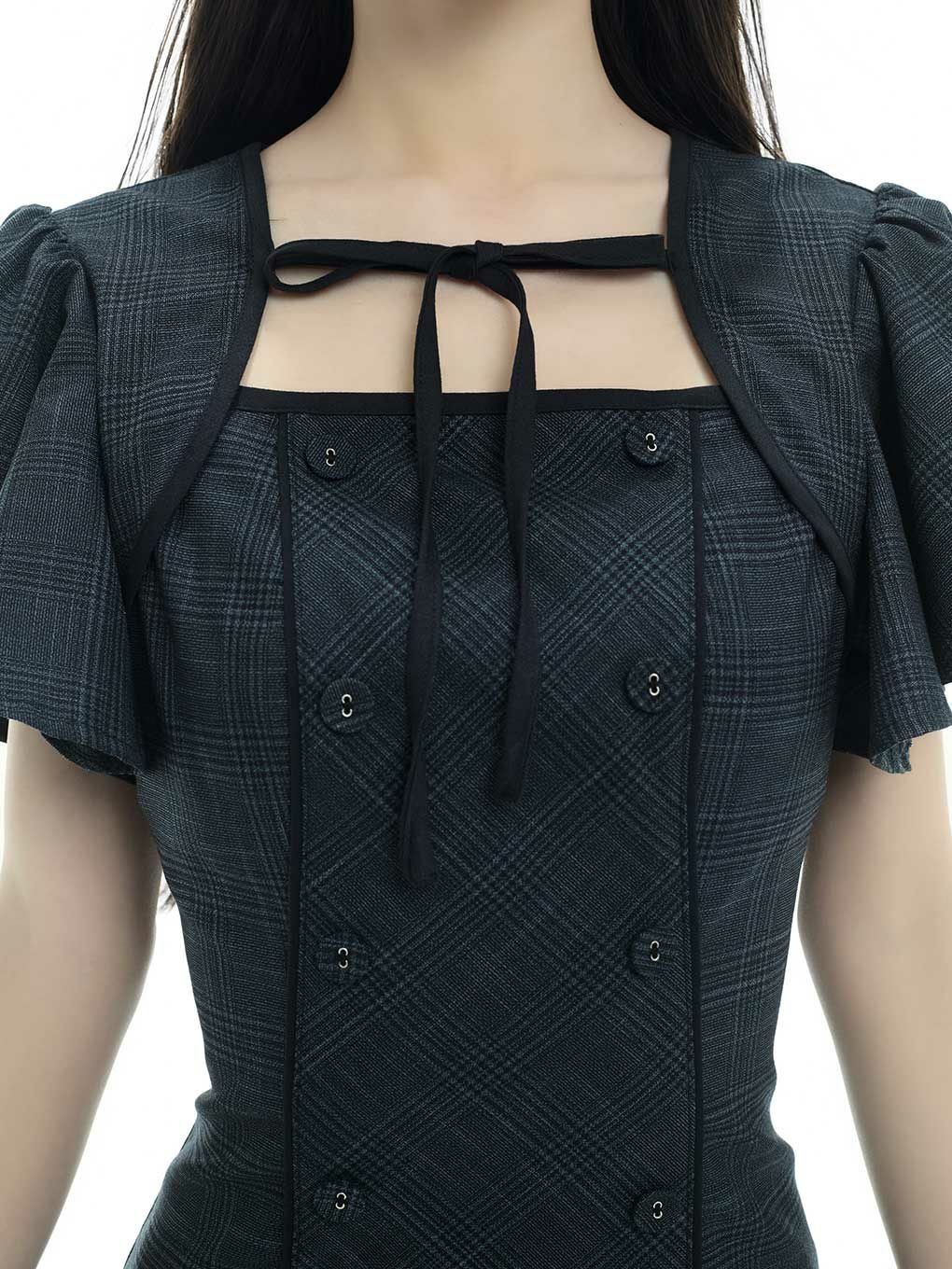 【BUBBLES】フレアティアードワンピース