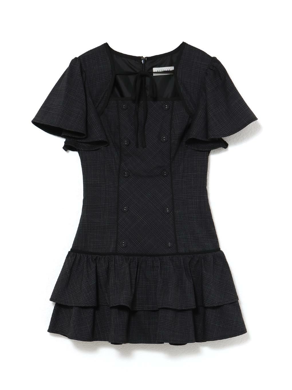 【BUBBLES】フレアティアードワンピース