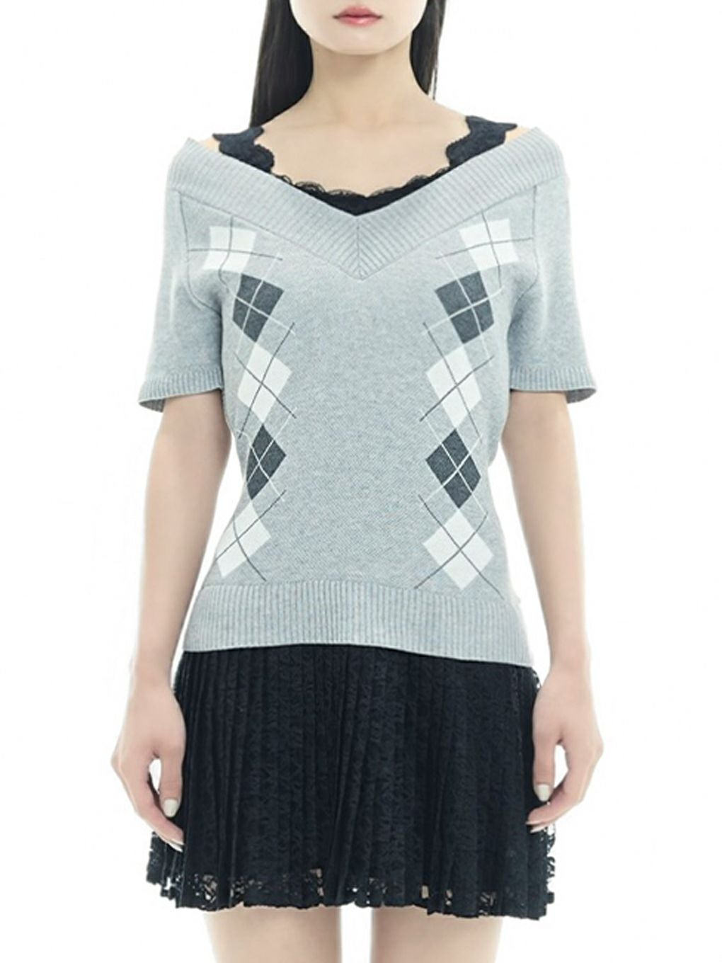 【BUBBLES】レイヤードプリーツワンピース