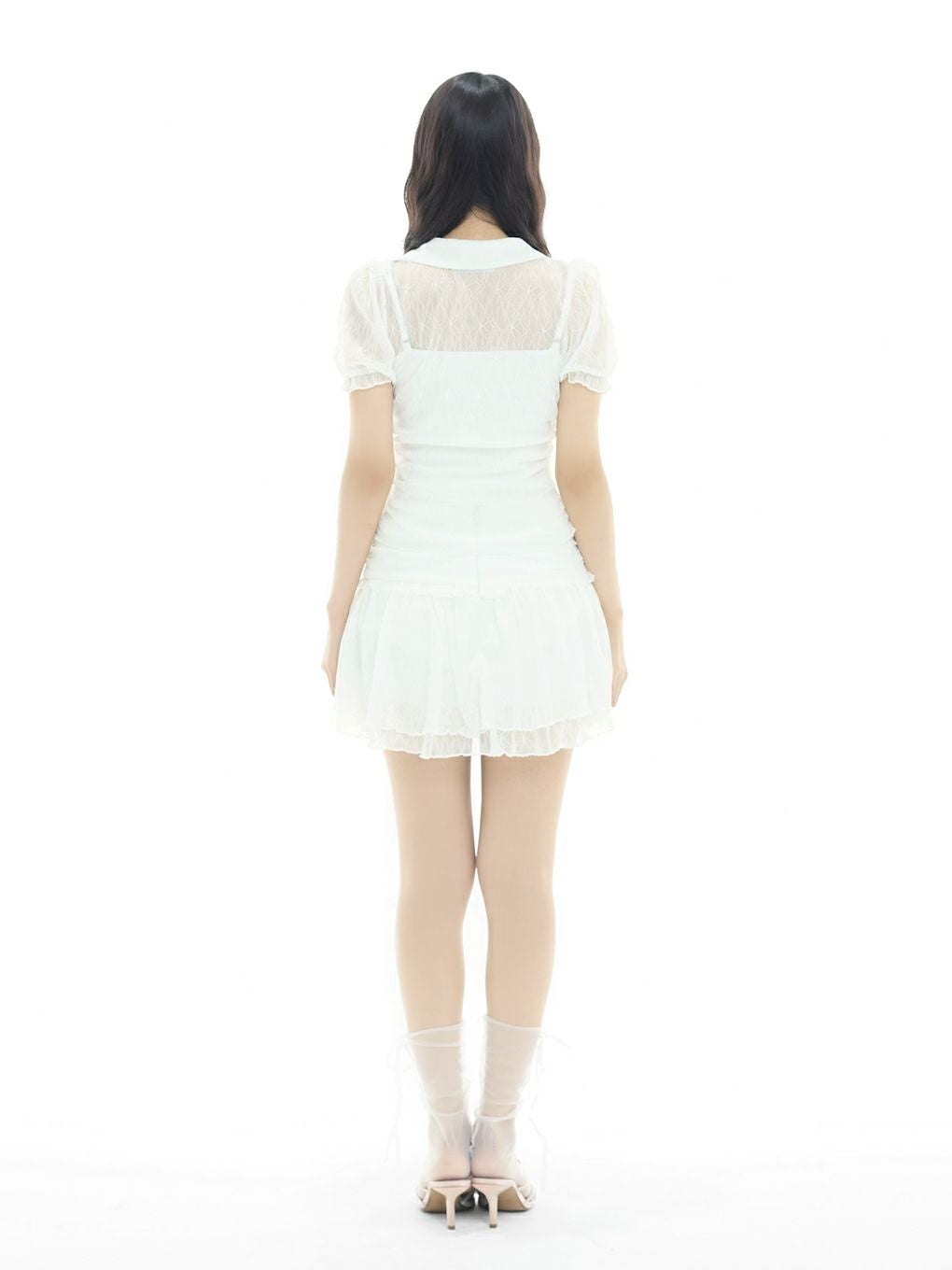 【BUBBLES】リボンレースブラウス