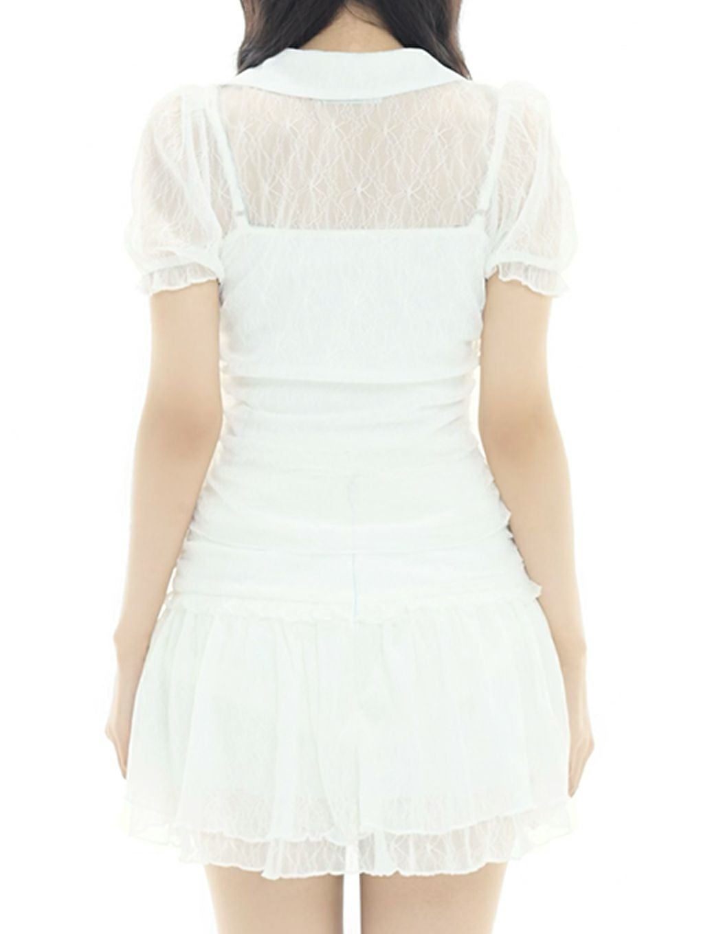 【BUBBLES】リボンレースブラウス