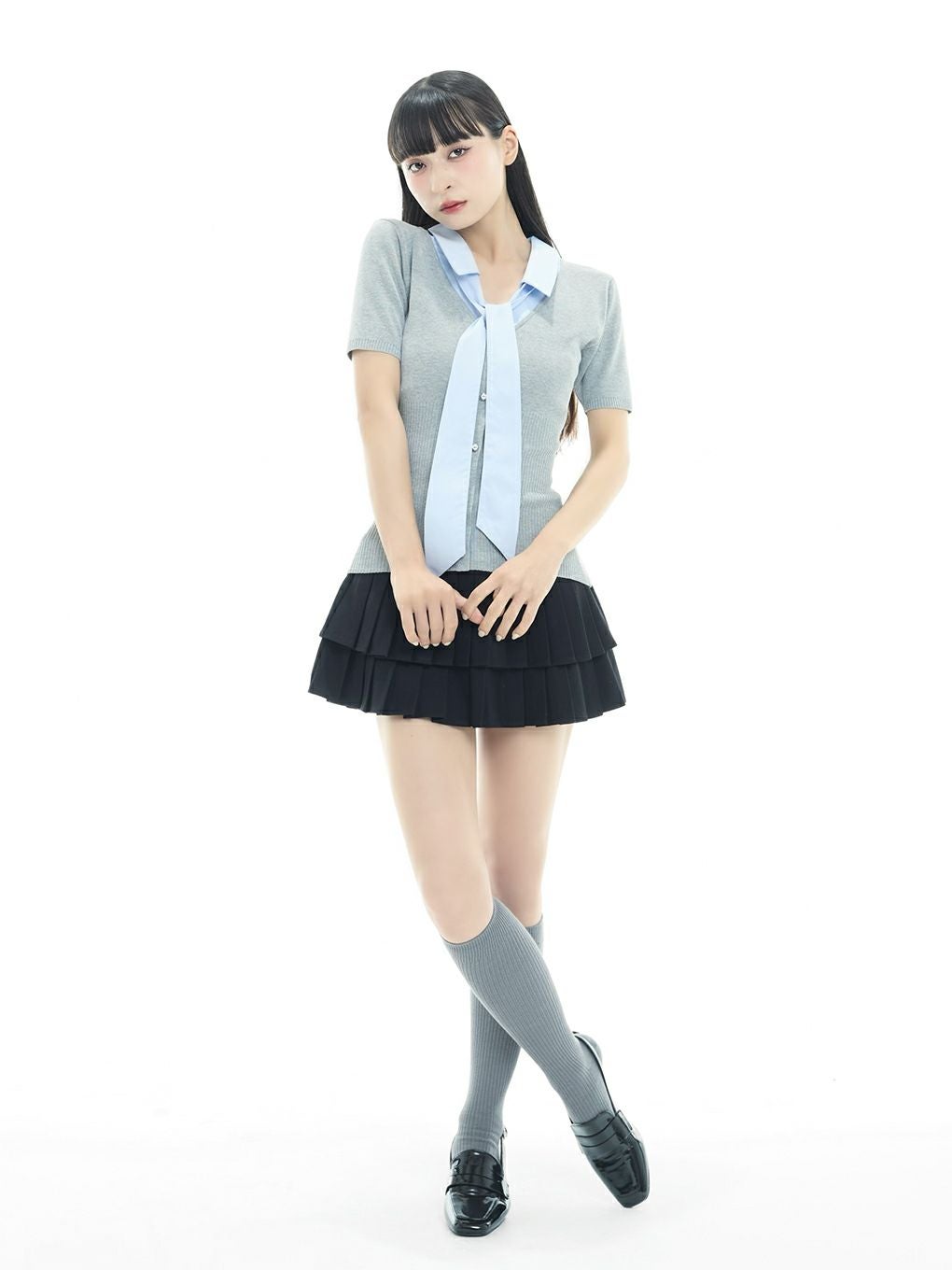 BUBBLES】リボンシャツトップス | sparkling mall online store