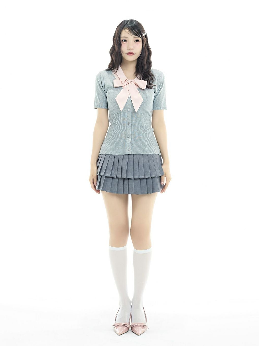 BUBBLES】リボンシャツトップス | sparkling mall online store