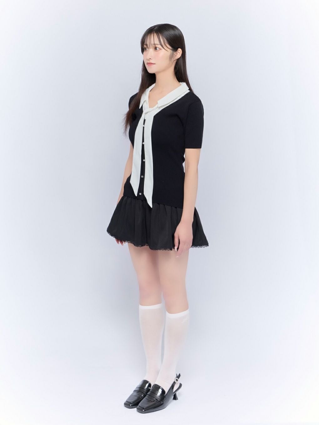 BUBBLES】リボンシャツトップス | sparkling mall online store