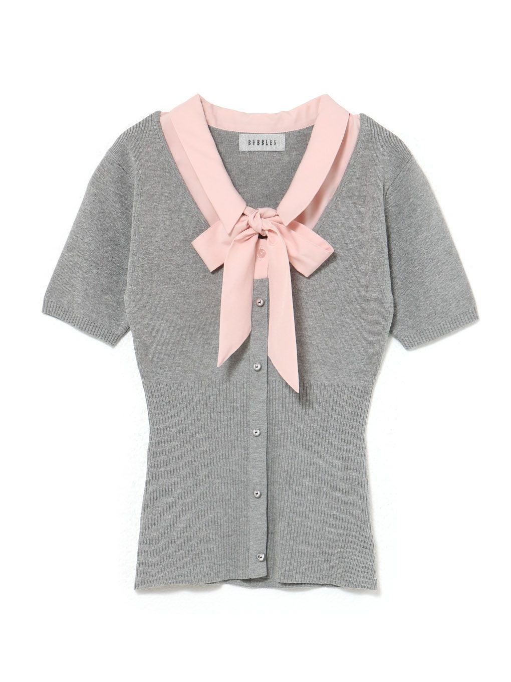 【BUBBLES】リボンシャツトップス