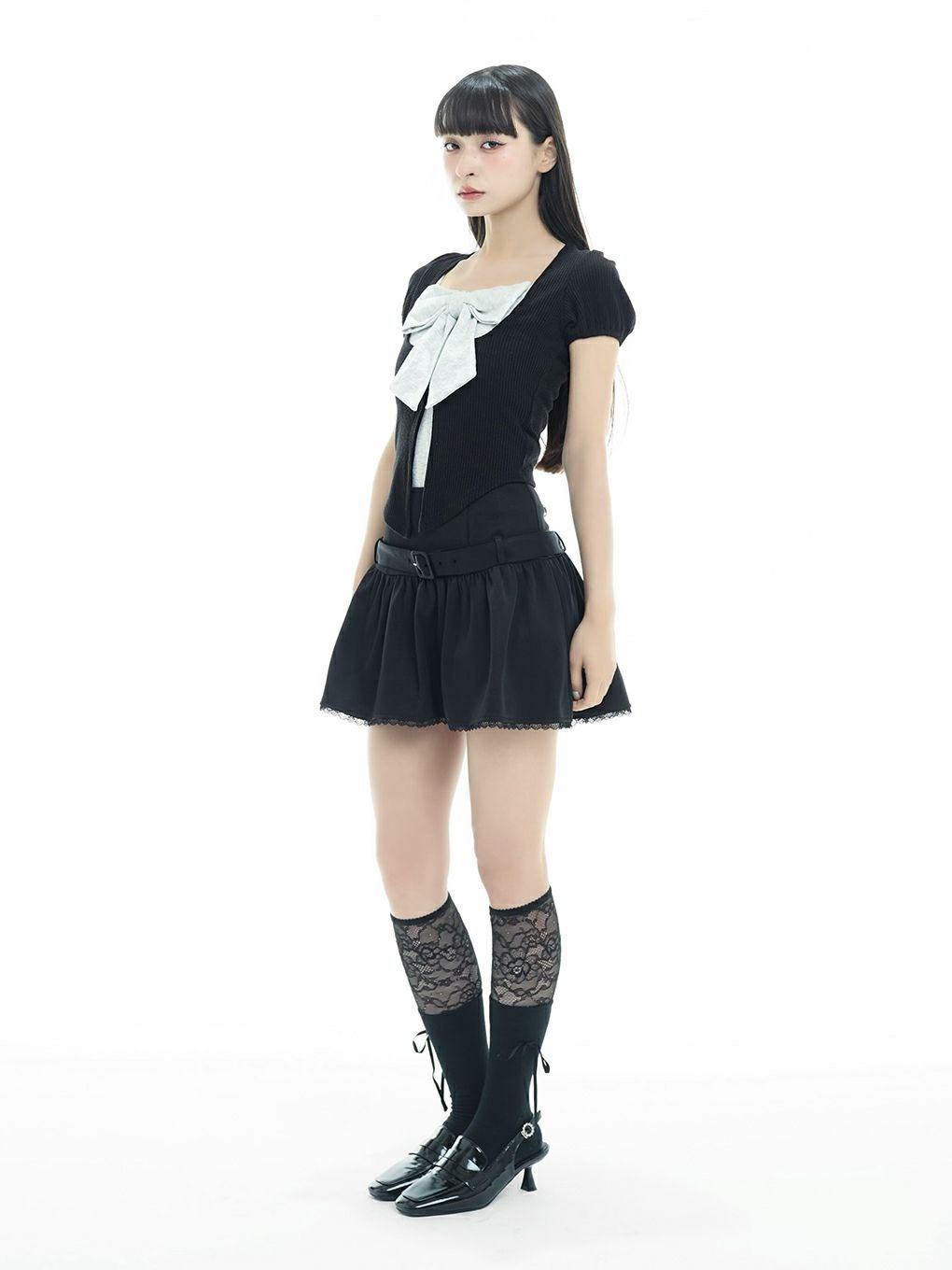 BUBBLES】ベルトフレアスカパン | sparkling mall online store