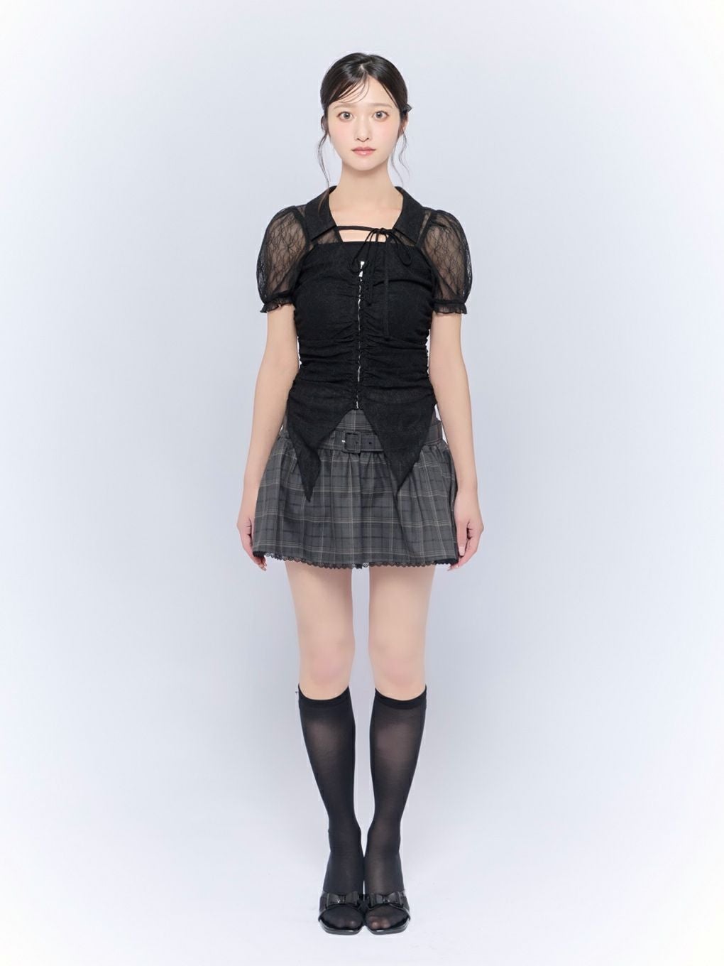 BUBBLES】ベルトフレアスカパン | sparkling mall online store