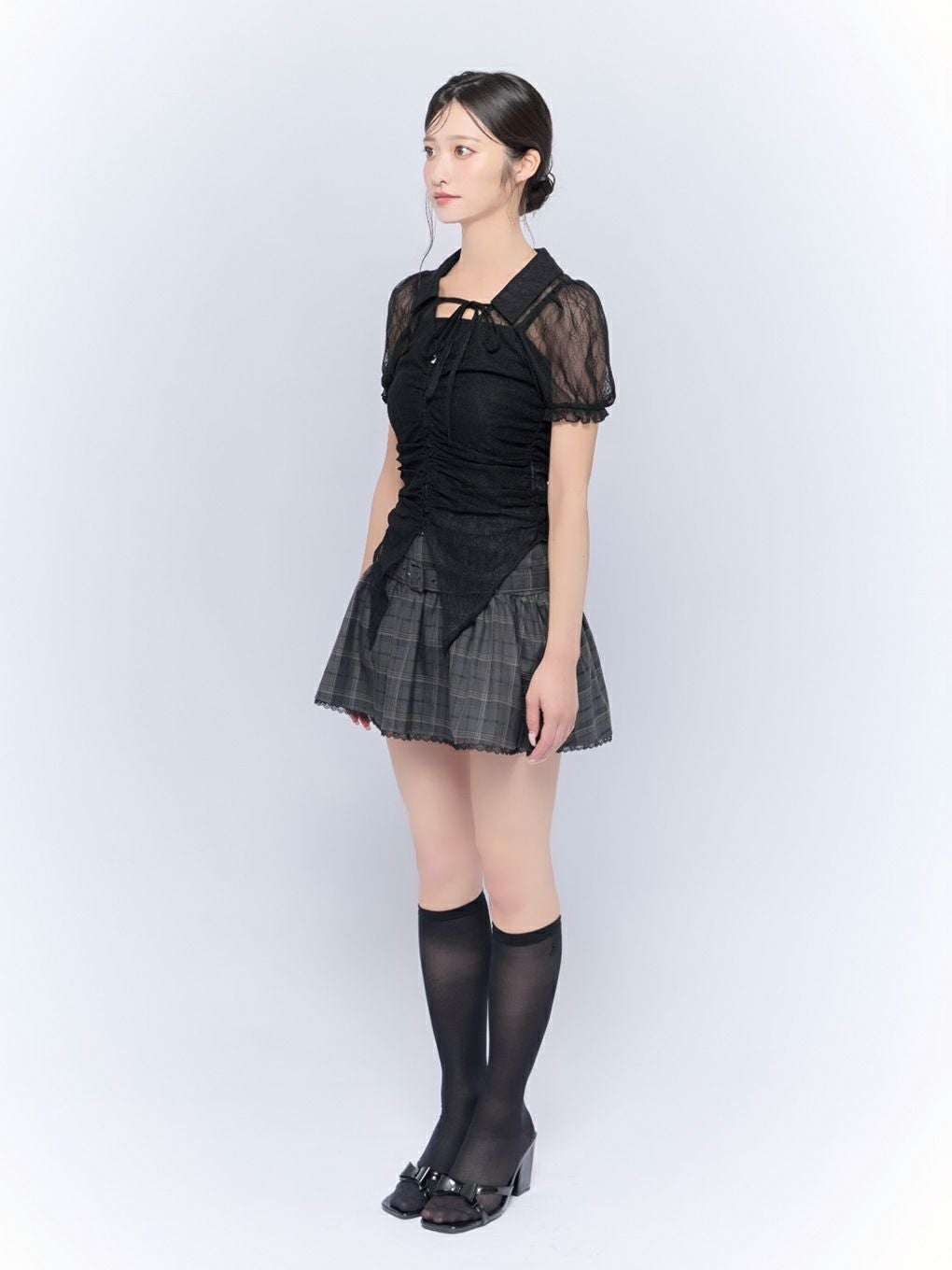 【BUBBLES】ベルトフレアスカパン