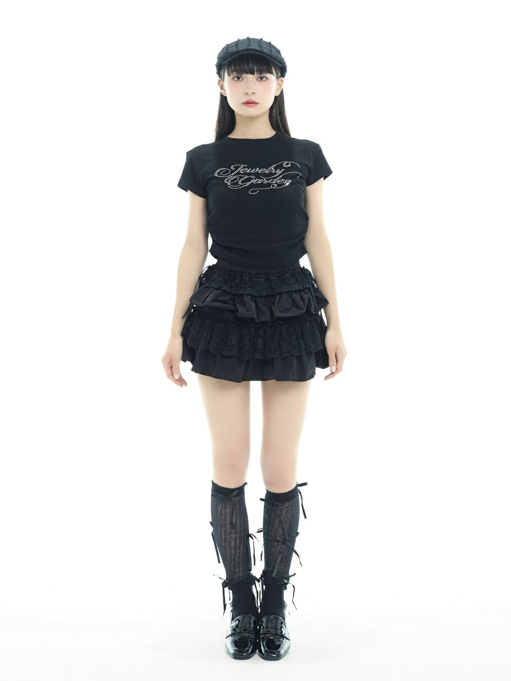 【BUBBLES】ビジューミニTEE