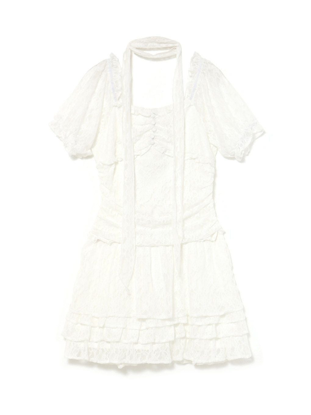 【BUBBLES】ギャザーフリルワンピース