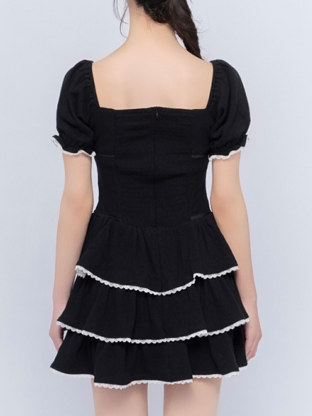 BUBBLES】リブティアードワンピース | sparkling mall online store