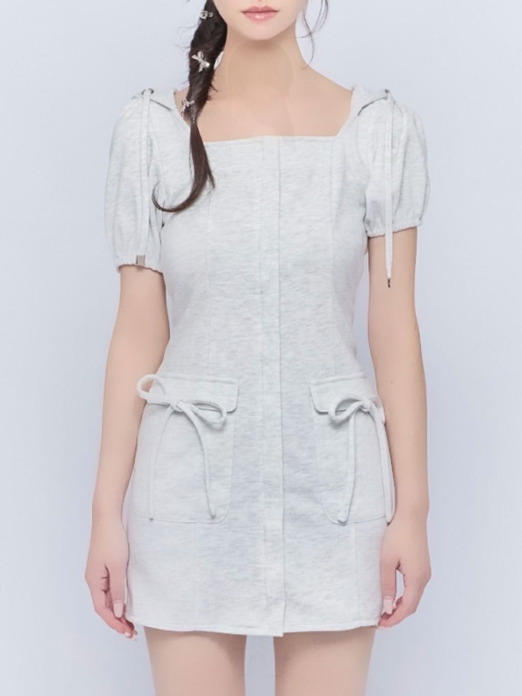 【BUBBLES】スウェットフーディーワンピース