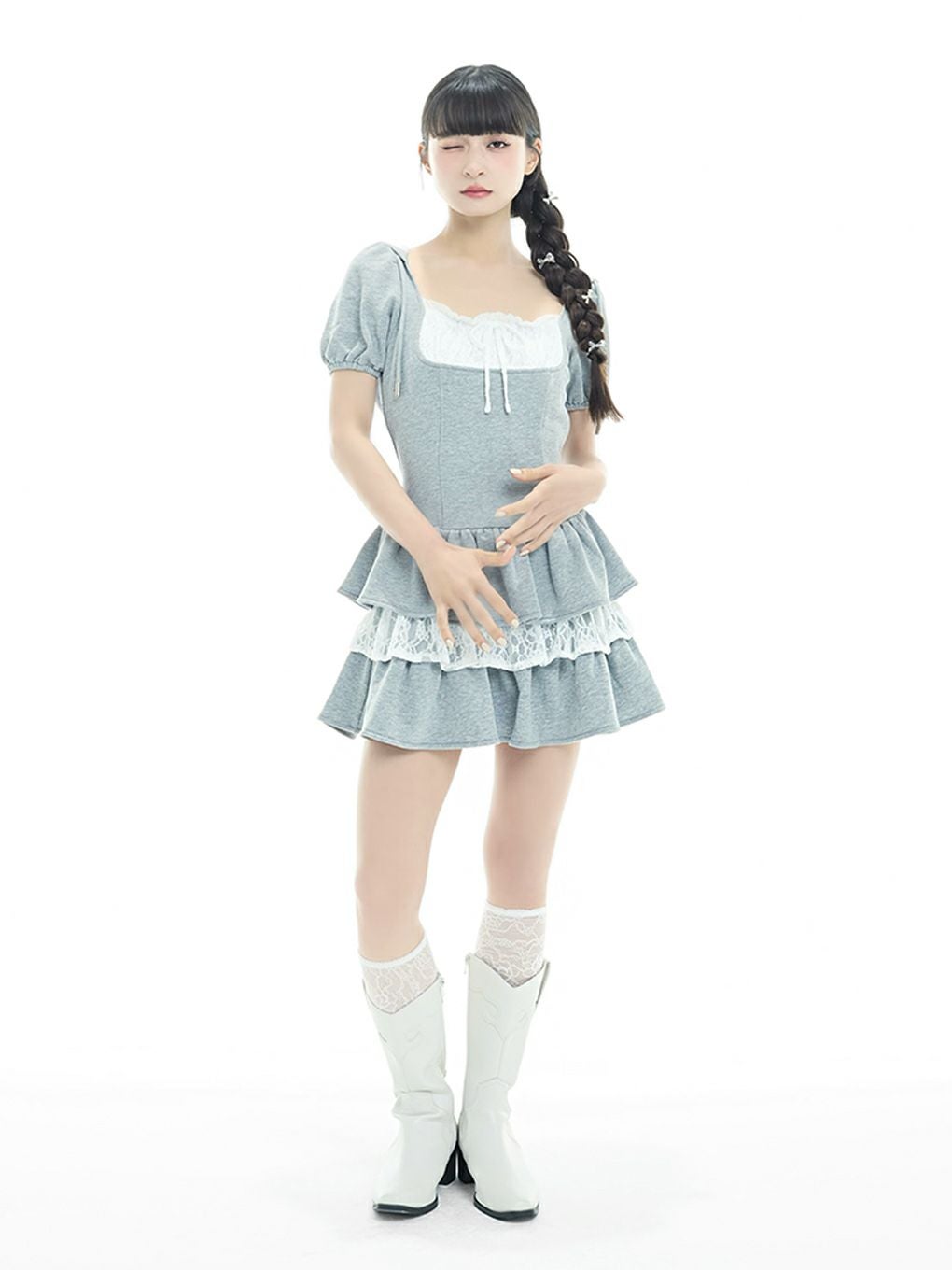 バブルス スウェット♡ BUBBLES】ガーリースウェットワンピース | sparkling mall online store