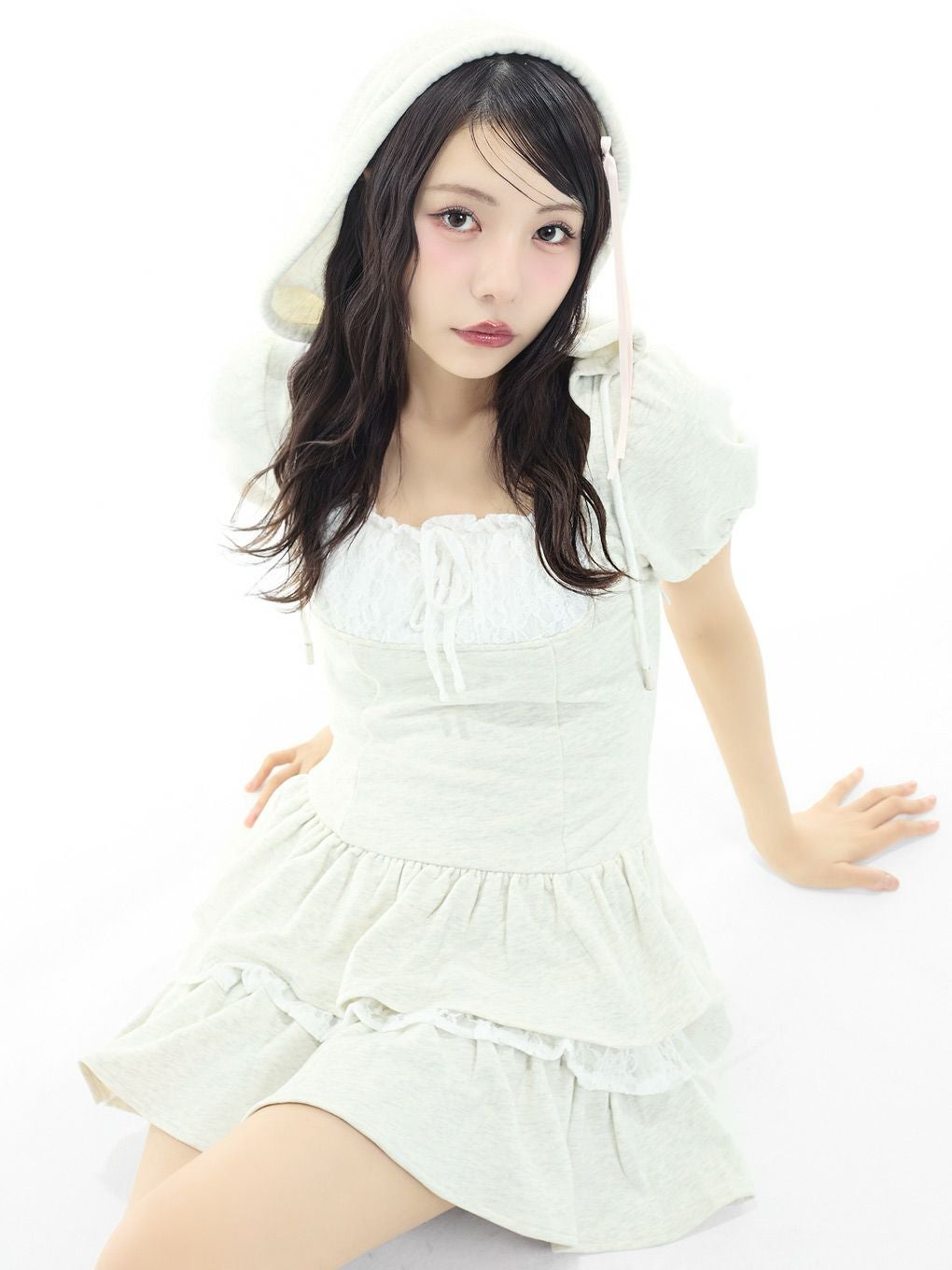 【BUBBLES】ガーリースウェットワンピース