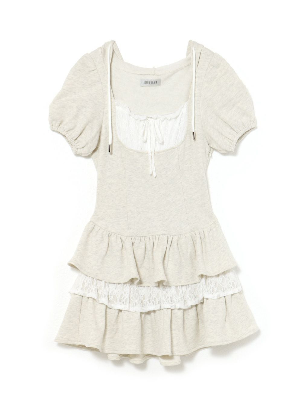 bubbles バブルス ガーリースウェットワンピース グレー BUBBLES】ガーリースウェットワンピース | sparkling mall online store