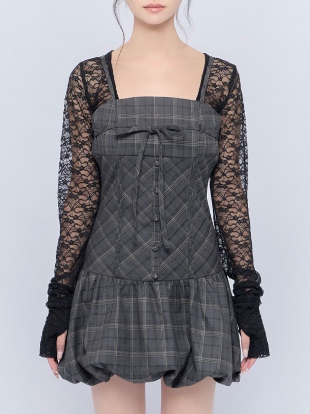 【BUBBLES】リボンバルーンワンピース