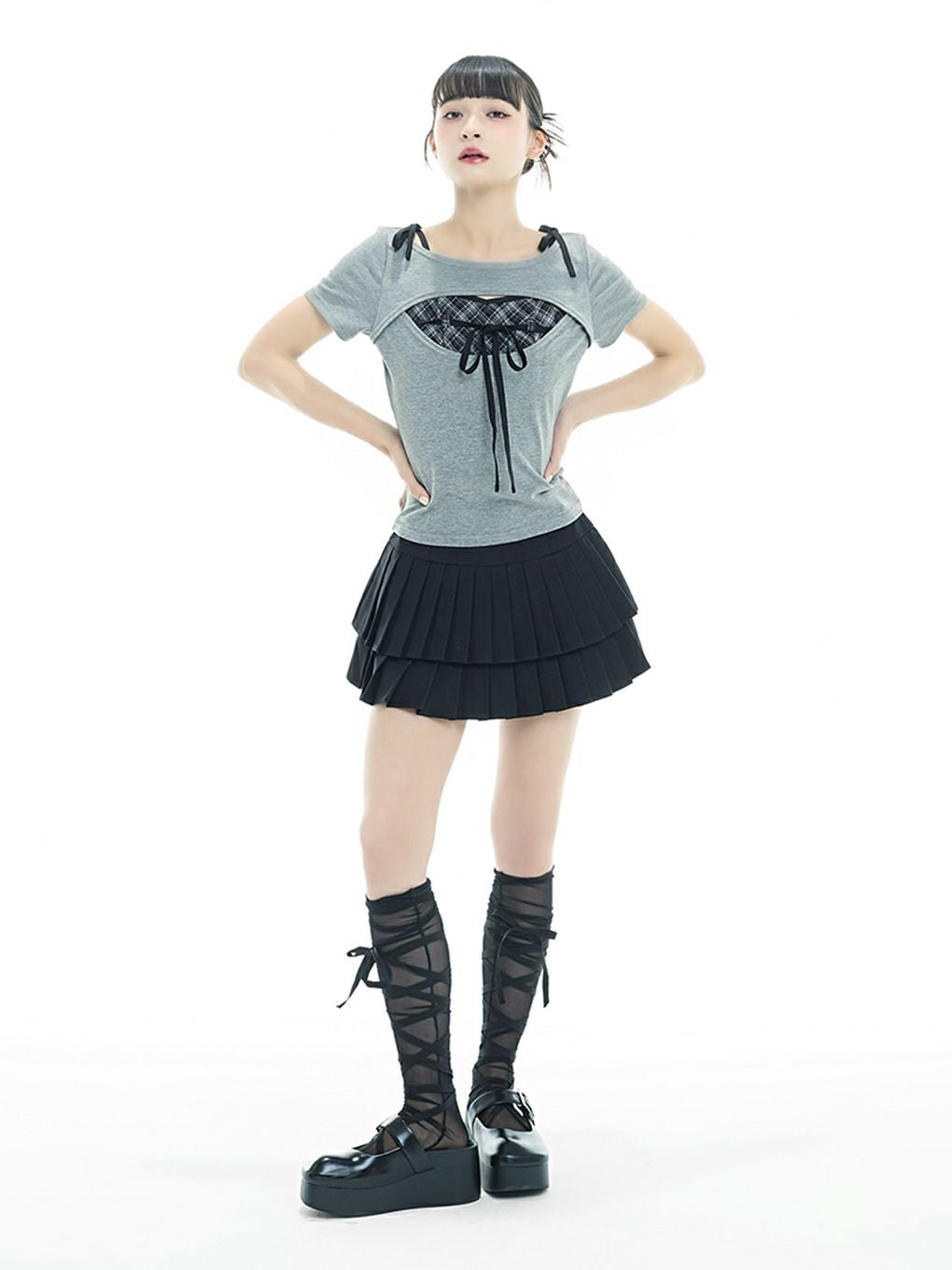 BUBBLES】レイヤードリボントップス | sparkling mall online store
