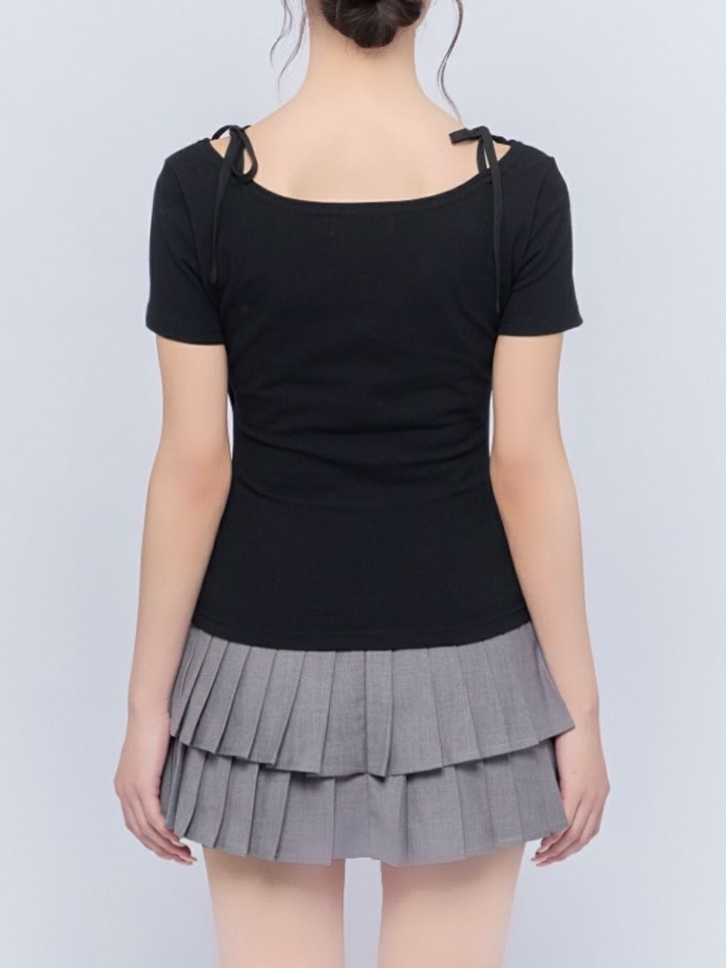 【BUBBLES】レイヤードリボントップス