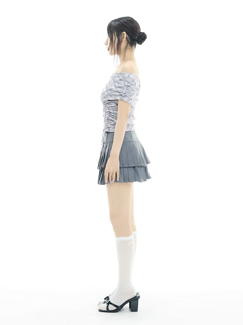 BUBBLES】シアーオフショルトップス | sparkling mall online store