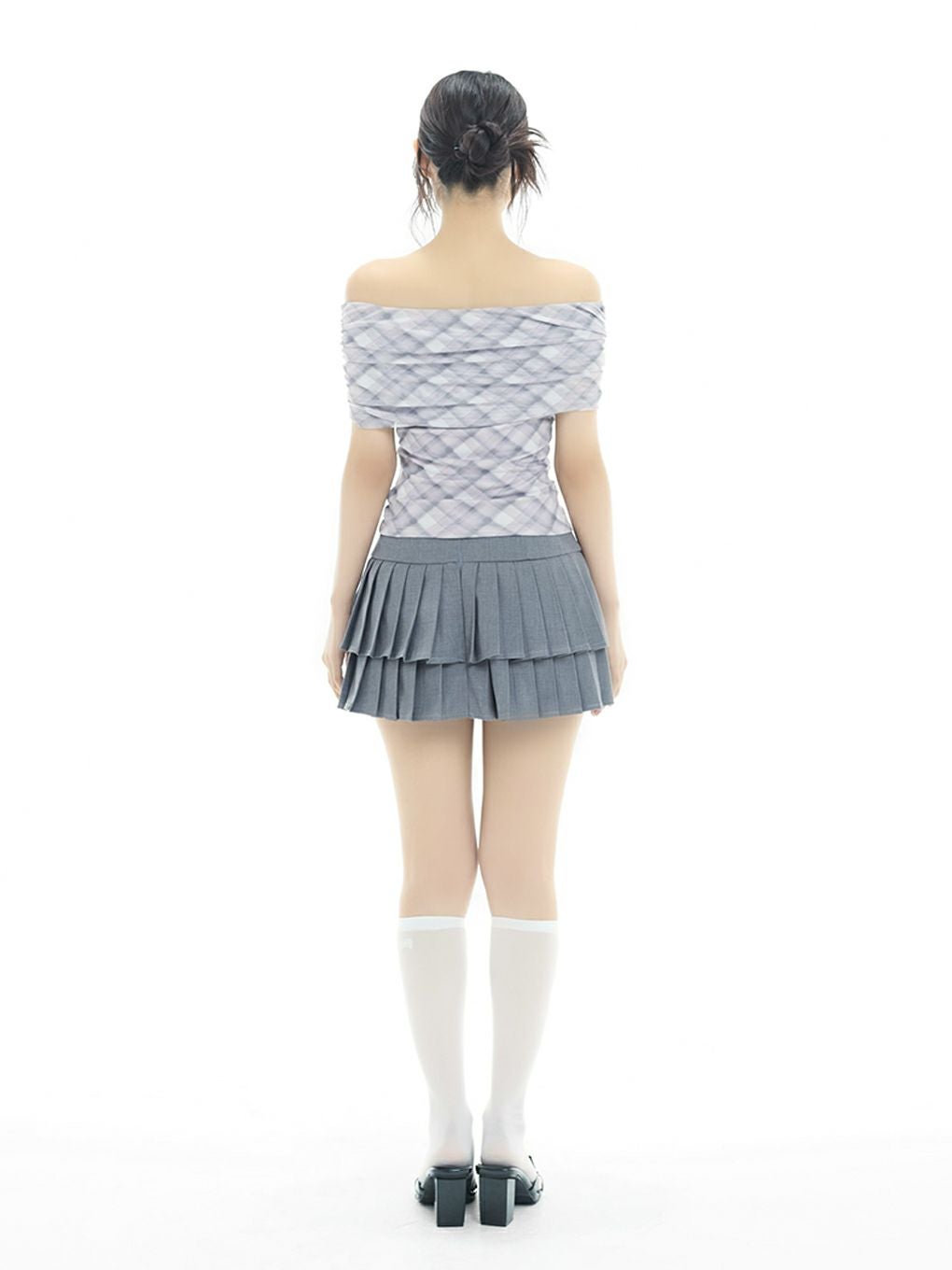 【BUBBLES】シアーオフショルトップス