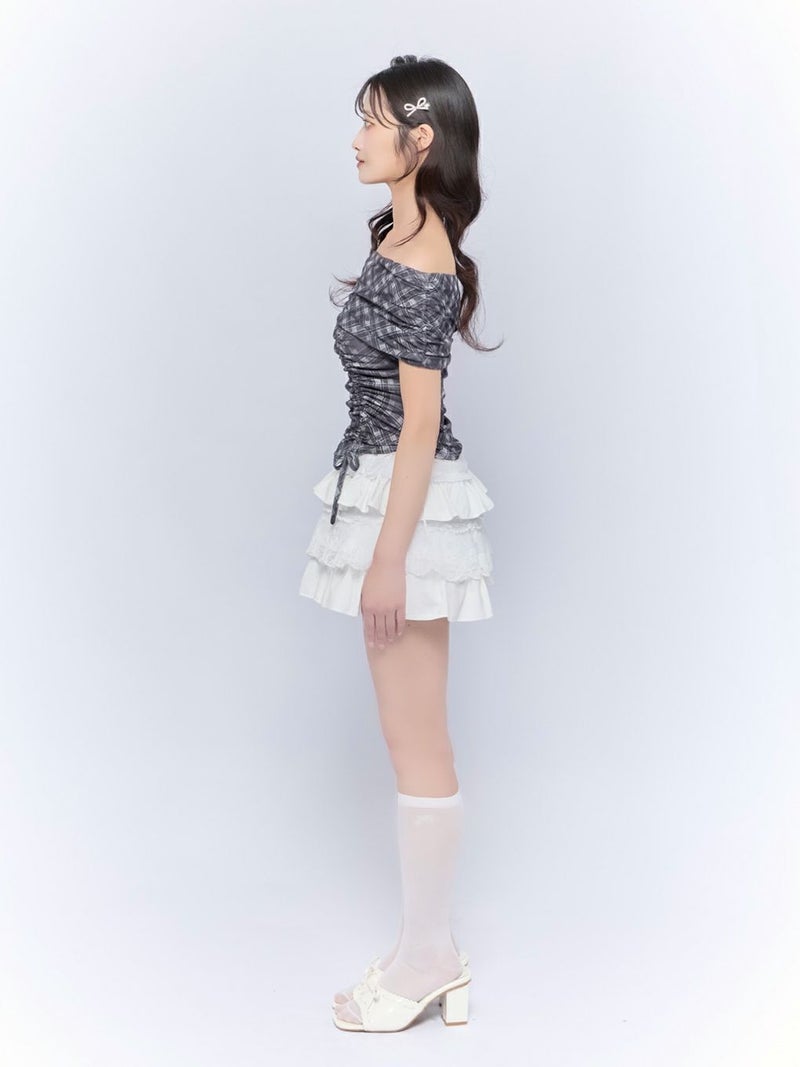 BUBBLES】シアーオフショルトップス | sparkling mall online store