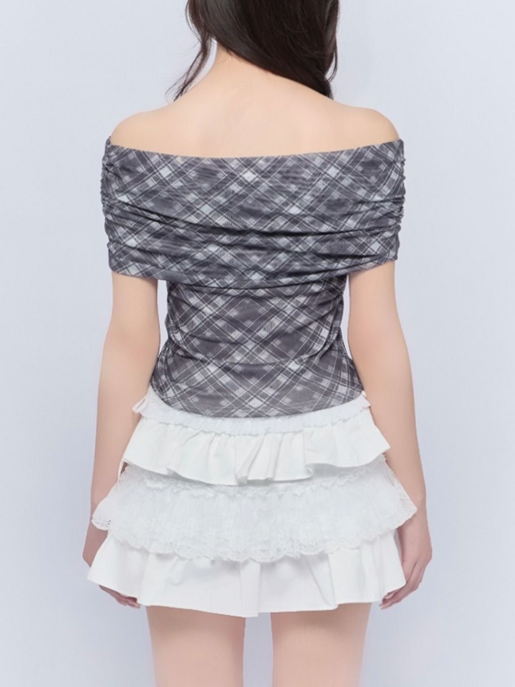 【BUBBLES】シアーオフショルトップス