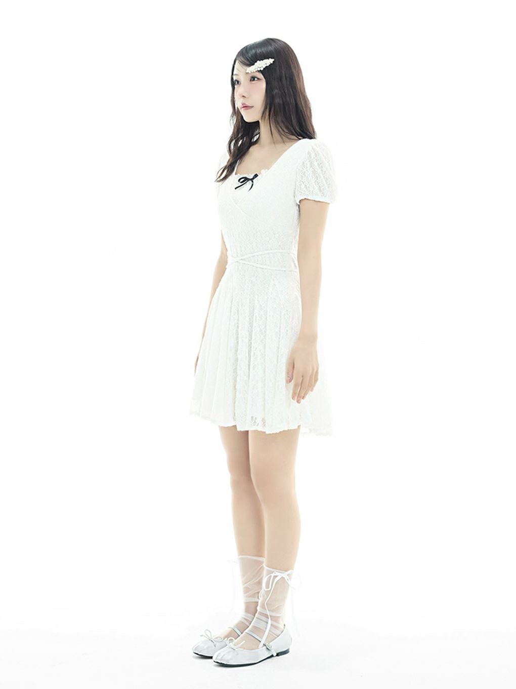BUBBLES】レースフレアワンピース | sparkling mall online store