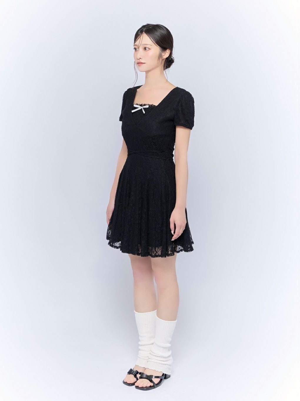 BUBBLES】レースフレアワンピース | sparkling mall online store