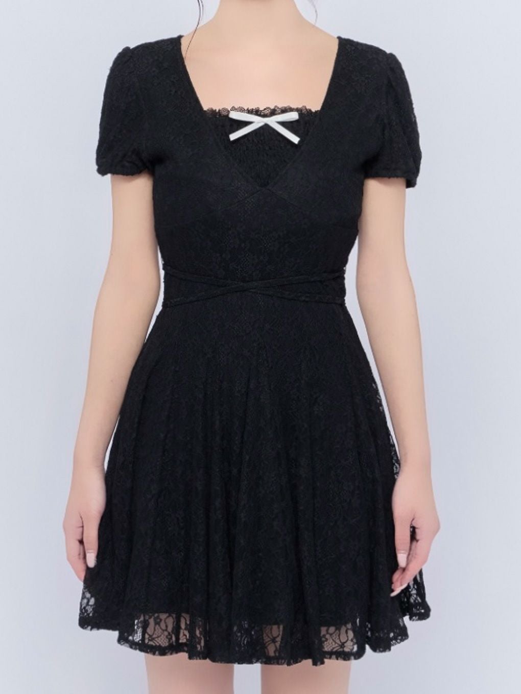 【BUBBLES】レースフレアワンピース