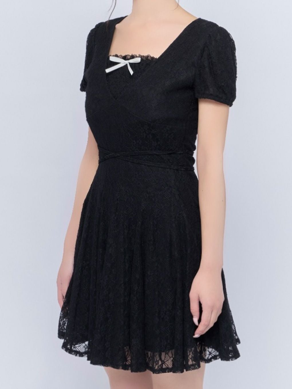 【BUBBLES】レースフレアワンピース