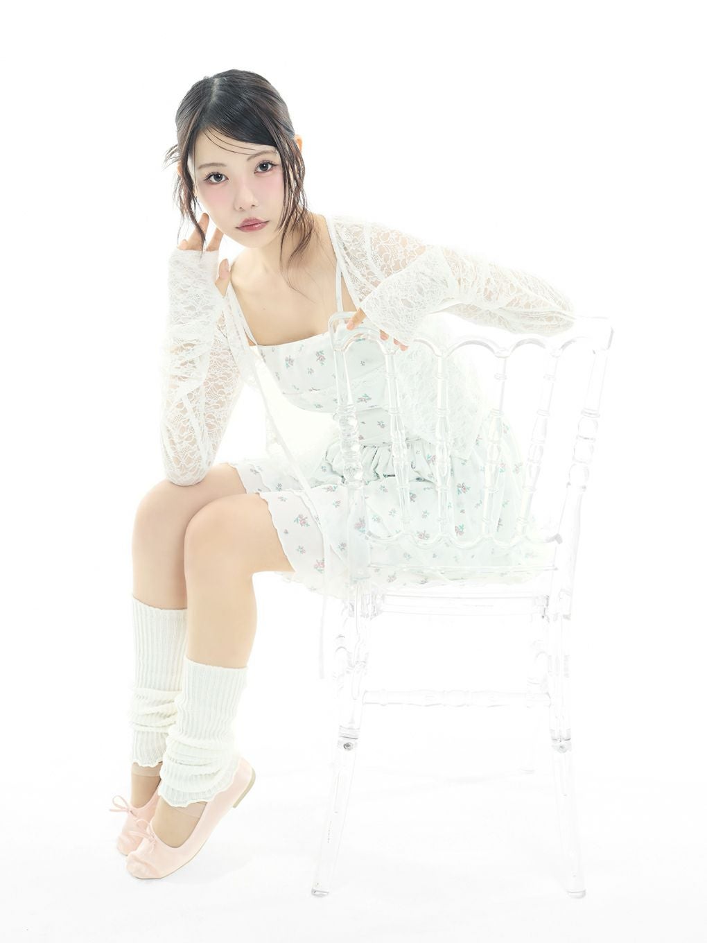 【BUBBLES】チュールキャミワンピース