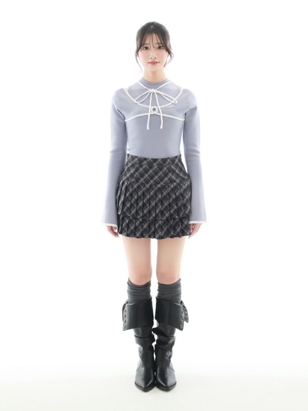 【BUBBLES】プリーツティアードスカパン