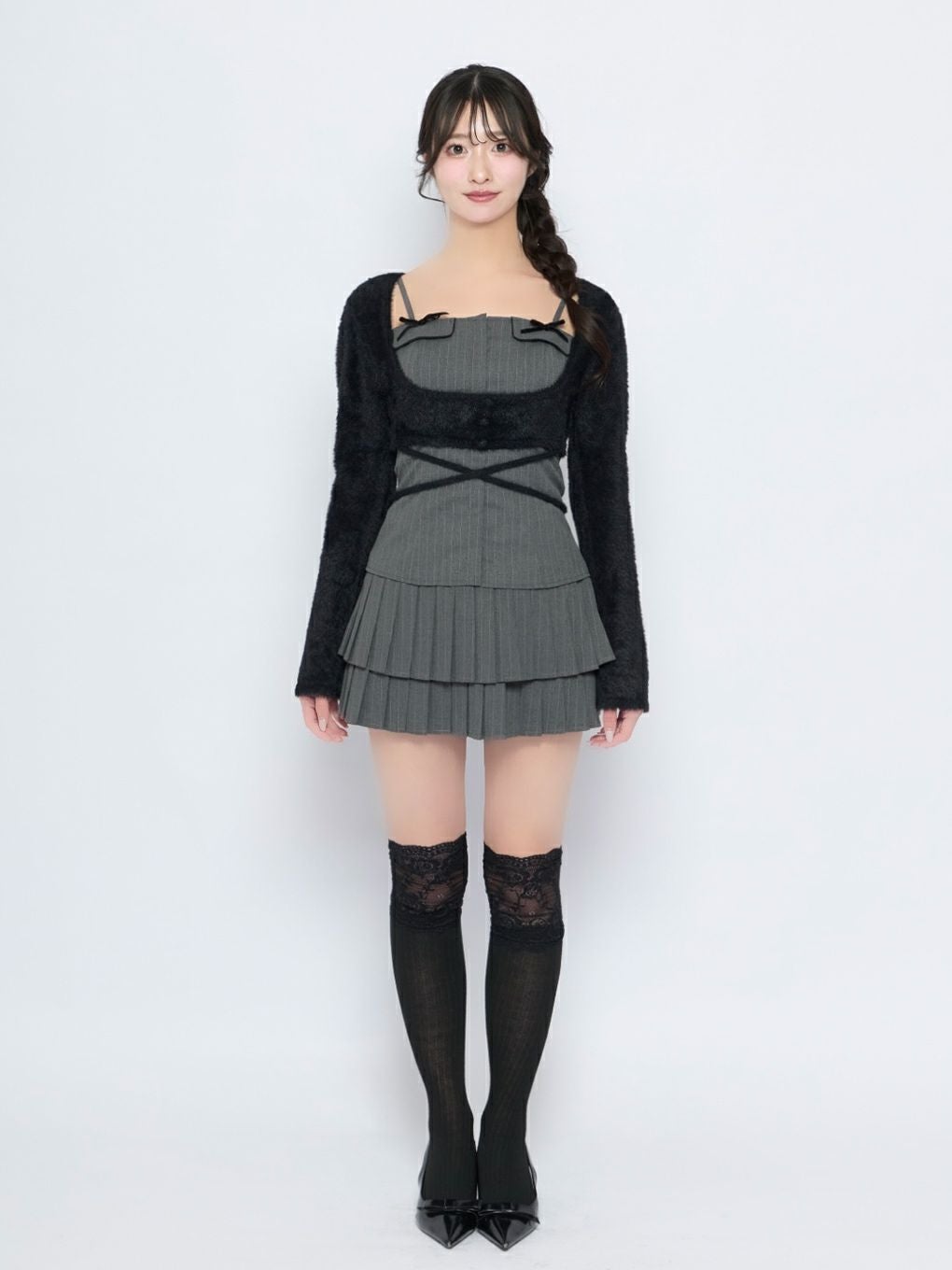 【BUBBLES】プリーツティアードスカパン