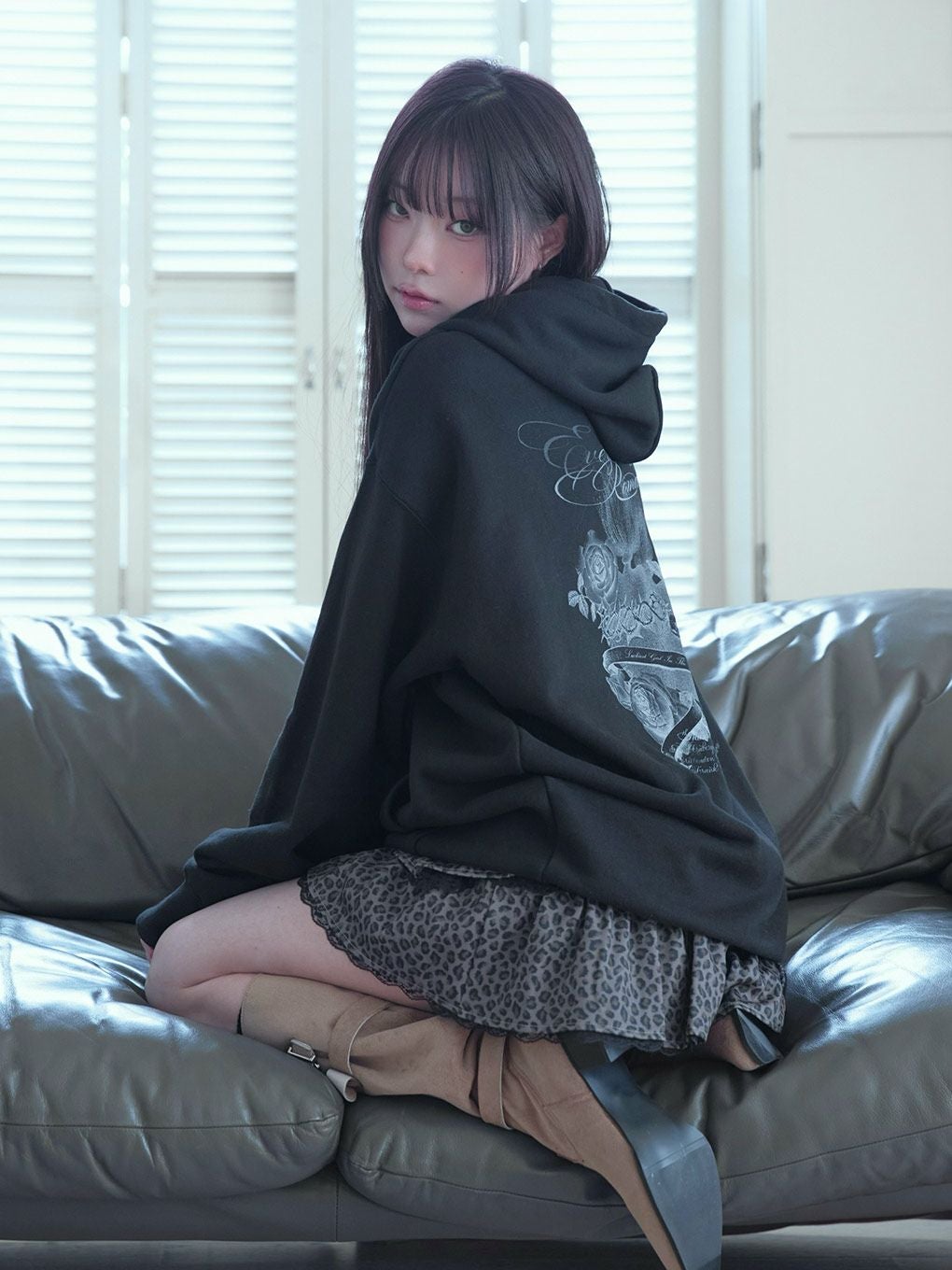 【BUBBLES】ハートグラフィックフーディ