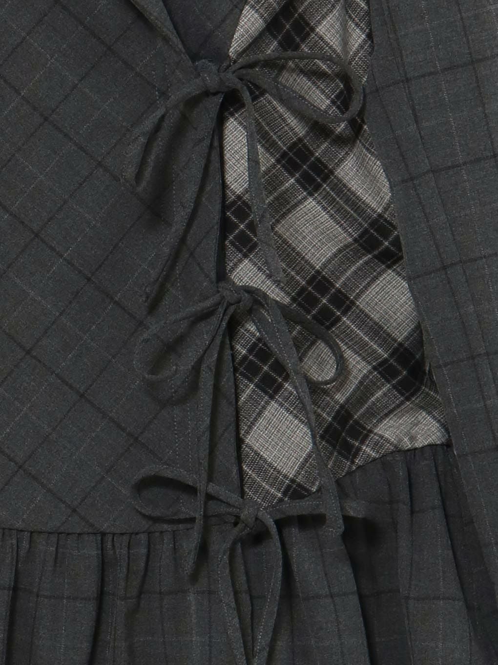 【BUBBLES】ミックスチェックジャケットワンピース