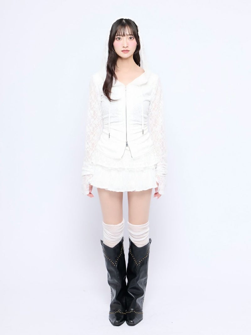 BUBBLES】レースフーディートップス | sparkling mall online store