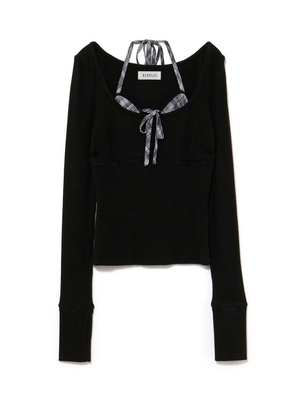 【BUBBLES】レイヤードパターントップス