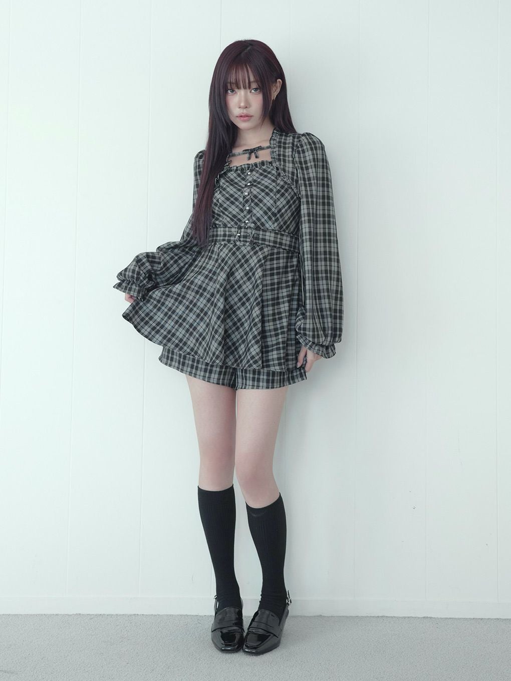 【BUBBLES】レイヤードペプラムセットアップ