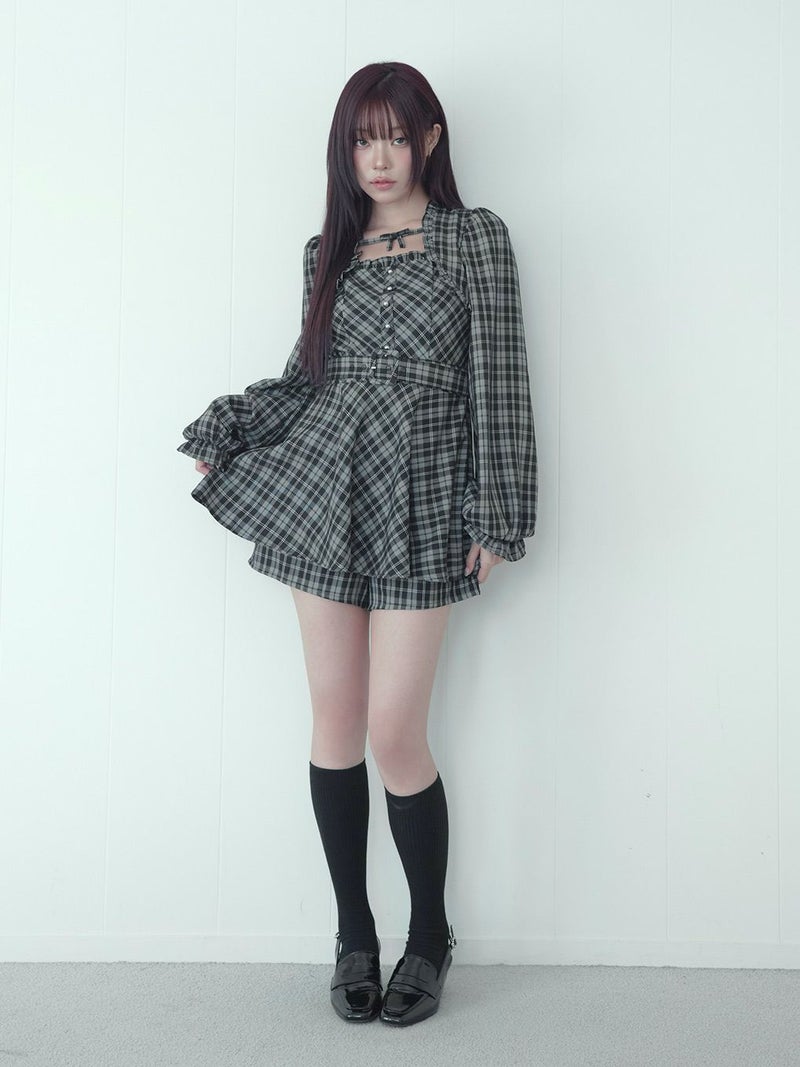 BUBBLES】レイヤードペプラムセットアップ | sparkling mall online store
