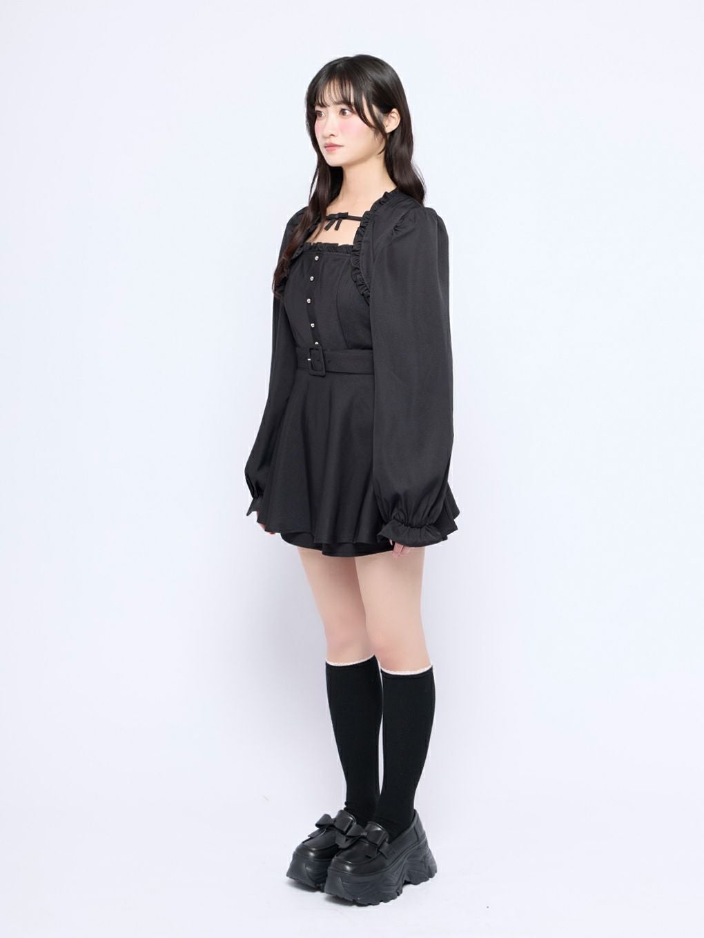 BUBBLES】レイヤードペプラムセットアップ | sparkling mall online store