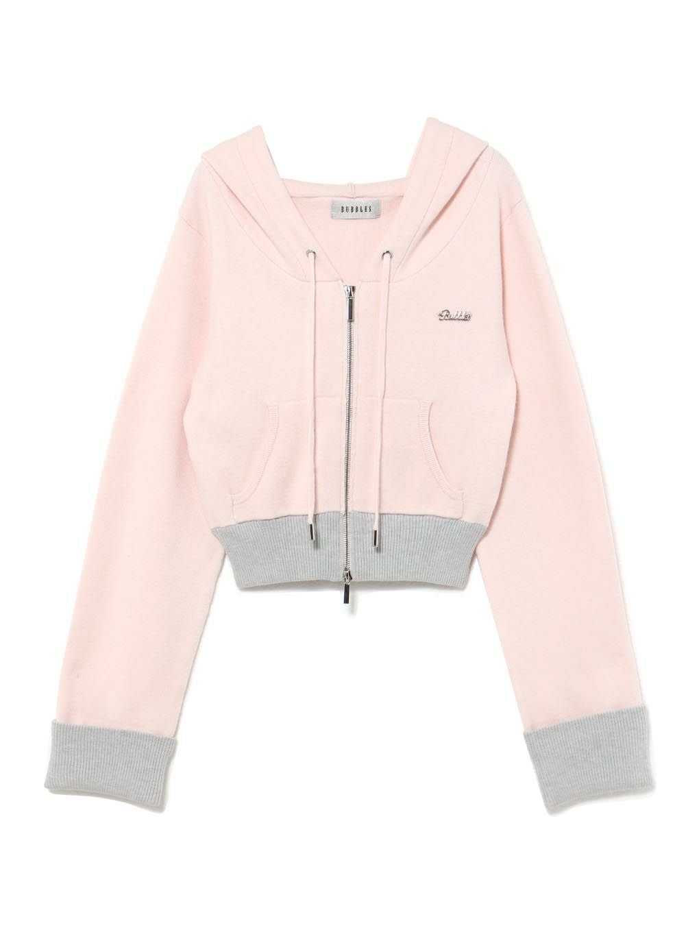 BUBBLES パーカー 最終価格！ BUBBLES】バイカラーパーカーニット | sparkling mall online store