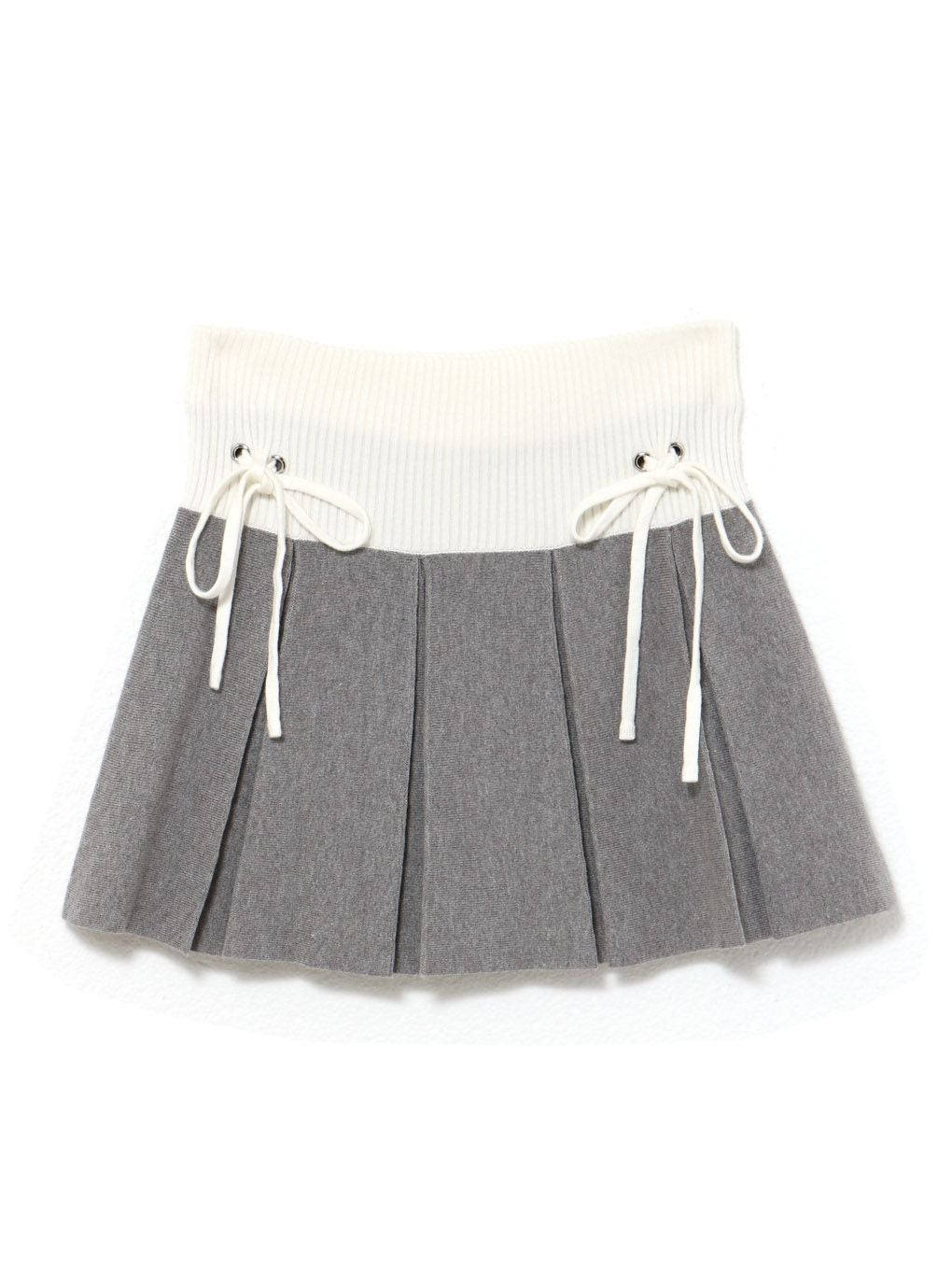 【BUBBLES】バイカラーニットスカパン