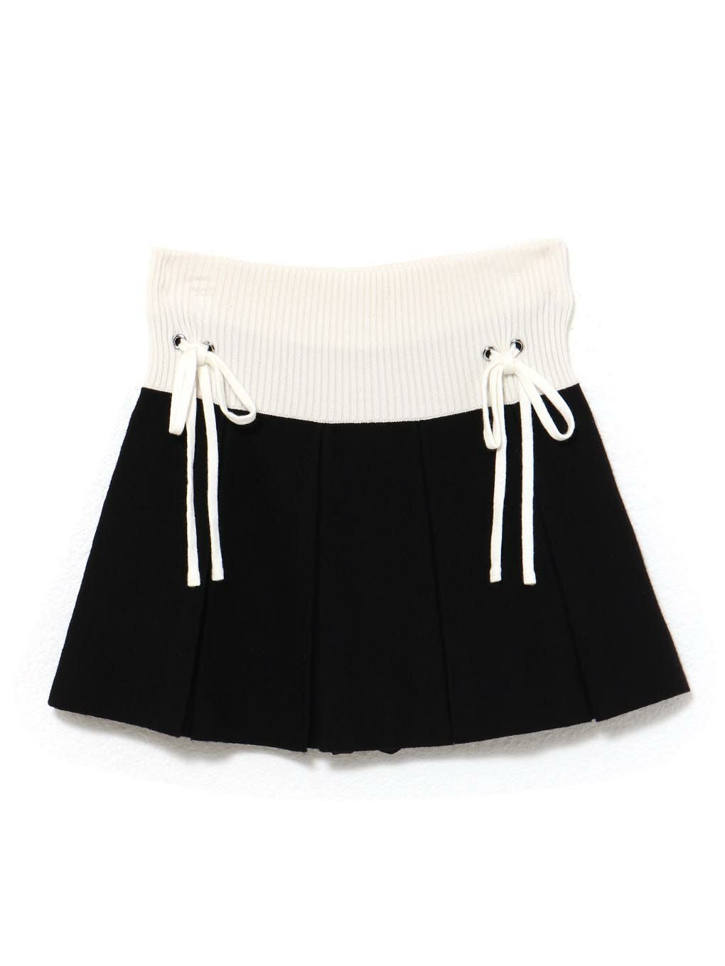 【BUBBLES】バイカラーニットスカパン