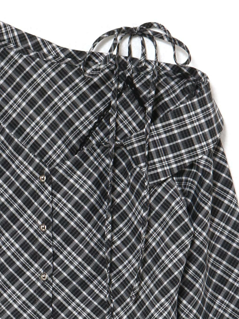 【BUBBLES】アシンメトリーリボンシャツ